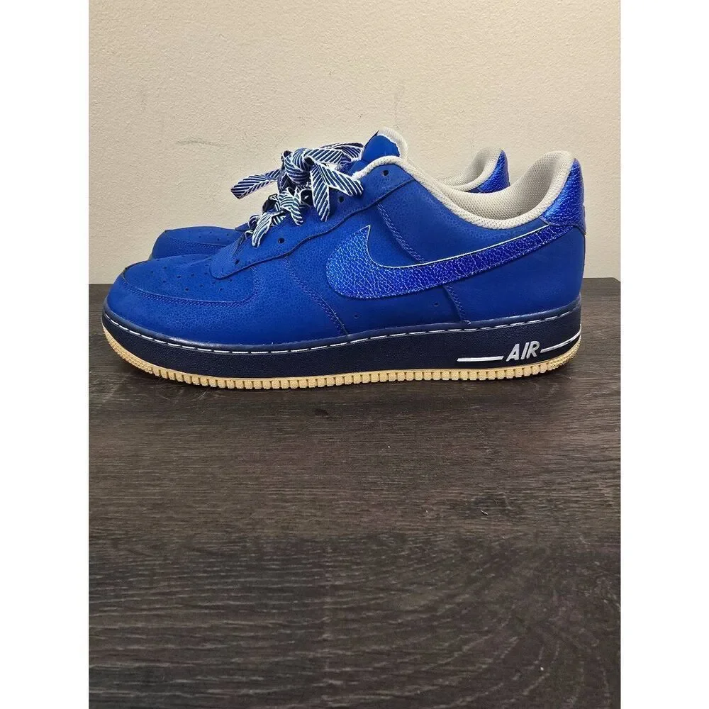 Nike Air Force 1  Game Royal White Men's Size 13 488298-422 2013 Rare